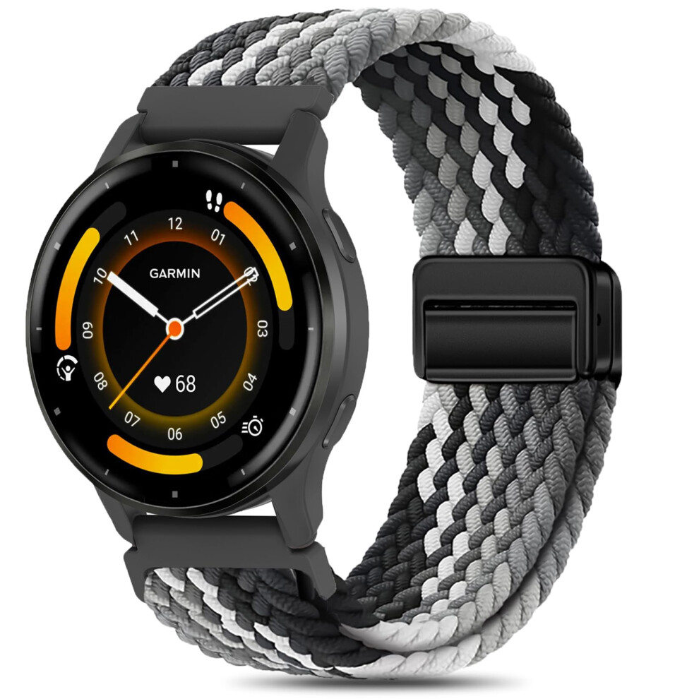 Wizvv Compatible With Garmin Venu 3S/Venu 2S/Vivoactive 4S/Vivomove 3S/Forerunner 265S Bracelet, 18 Mm Watch Strap Replacement Strap For Forerunner 5051224190171