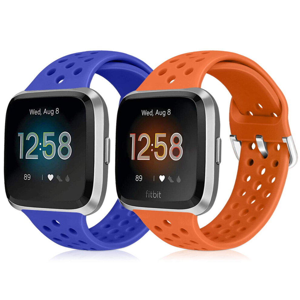 Runostrich Sport Strap Compatible With Fitbit Versa 2/Fitbit Versa/Versa Lite/Se, Soft Silicone Band Replacement Breathable Wristband Accessories 5051224197439