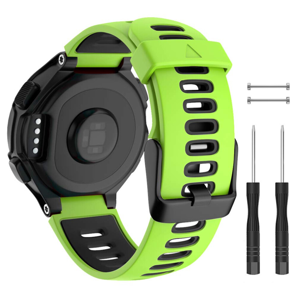 Isabake For Garmin Forerunner 735Xt/235 Strap Silicone Replacement Band For Forerunner 220/230/620/630, Buckle Black 5051224197002