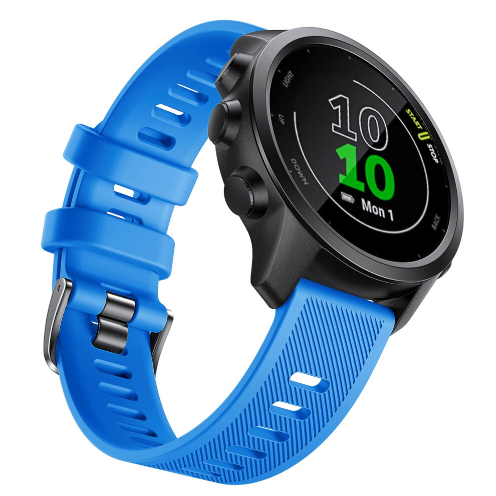 Notocity For Garmin Forerunner 245/645 Strap, Soft Silicone Replacement Strap For Garmin Forerunner 158/Vivoactive 3/Garmin Venu/Vivomove Hr/Approach 5051224195756