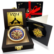 Lord's Path Compass ? Baptism | Communion & Confirmation Gift for Teenage Boys | Christening, Catholic, Religious Graduation Gifts for Men ? Greeting