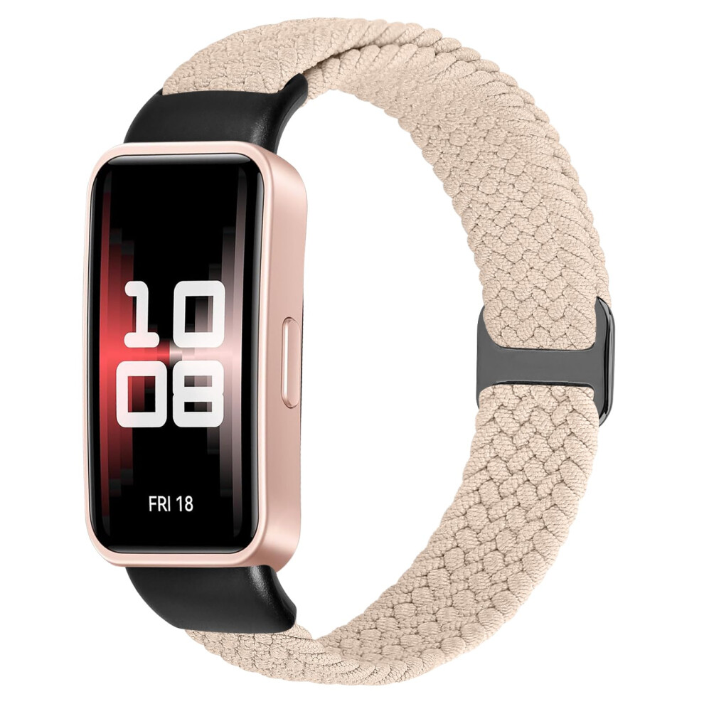 Kibdsng Braided Watch Strap Compatible With Huawei Band 10/Huawei Band 9/Huawei Band 8, Elastic Adjustable Nylon Replacement Strap For Huawei Band 5051224197835