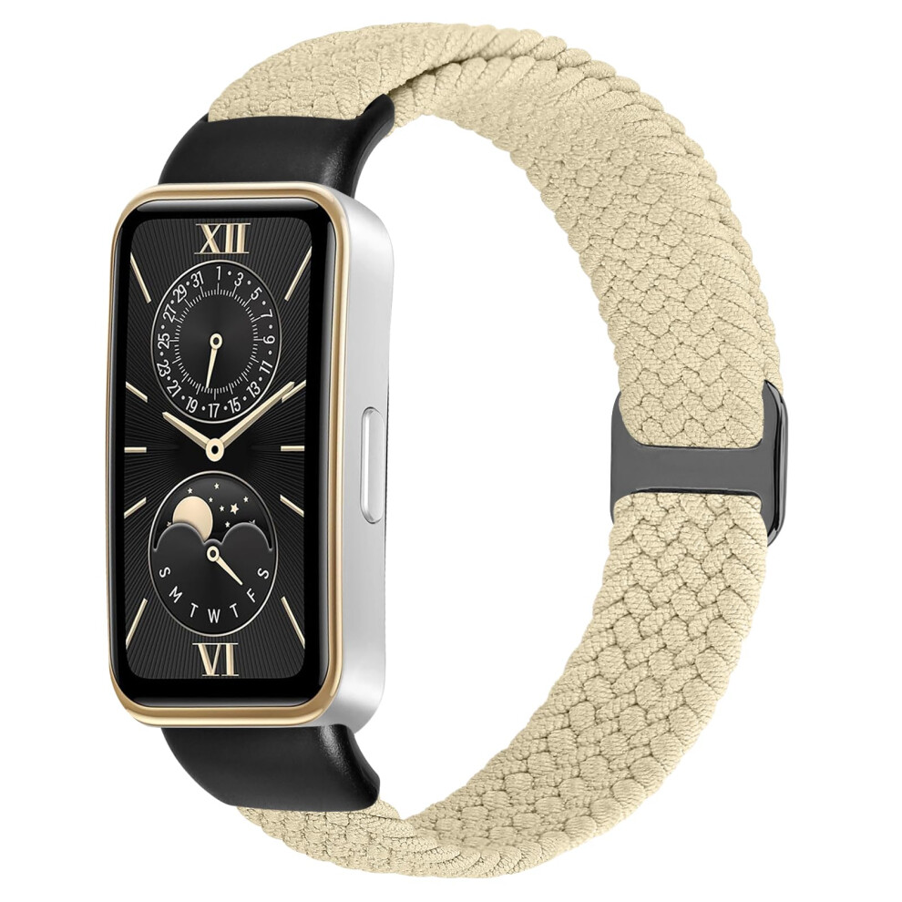 Kibdsng Braided Watch Strap Compatible With Huawei Band 10/Huawei Band 9/Huawei Band 8, Elastic Adjustable Nylon Replacement Strap For Huawei Band 5051224196302