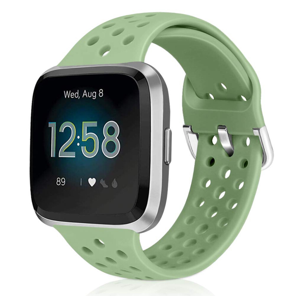 Runostrich Sport Strap Compatible With Fitbit Versa 2/Fitbit Versa/Versa Lite/Se, Soft Silicone Band Replacement Breathable Wristband Accessories For 5051224198474