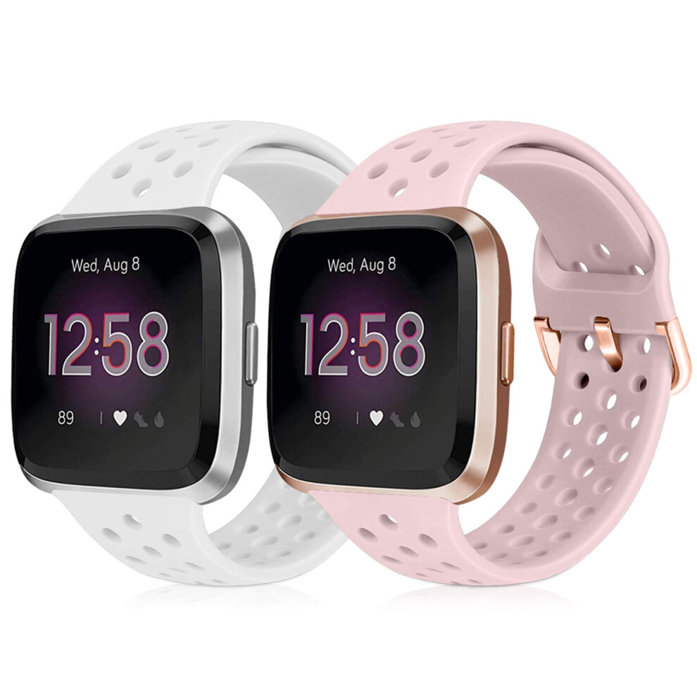 Runostrich Sport Strap Compatible With Fitbit Versa 2/Fitbit Versa/Versa Lite/Se, Soft Silicone Band Replacement Breathable Wristband Accessories 5051224198788