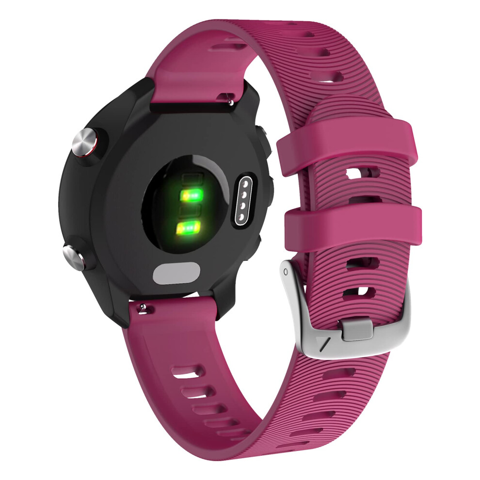 Strap For Garmin Forerunner 245/645 Music,20Mm Width Starp For Garmin Vivoactive 3/Vivoactive 3 Music (Wine ) Red 5051224202027