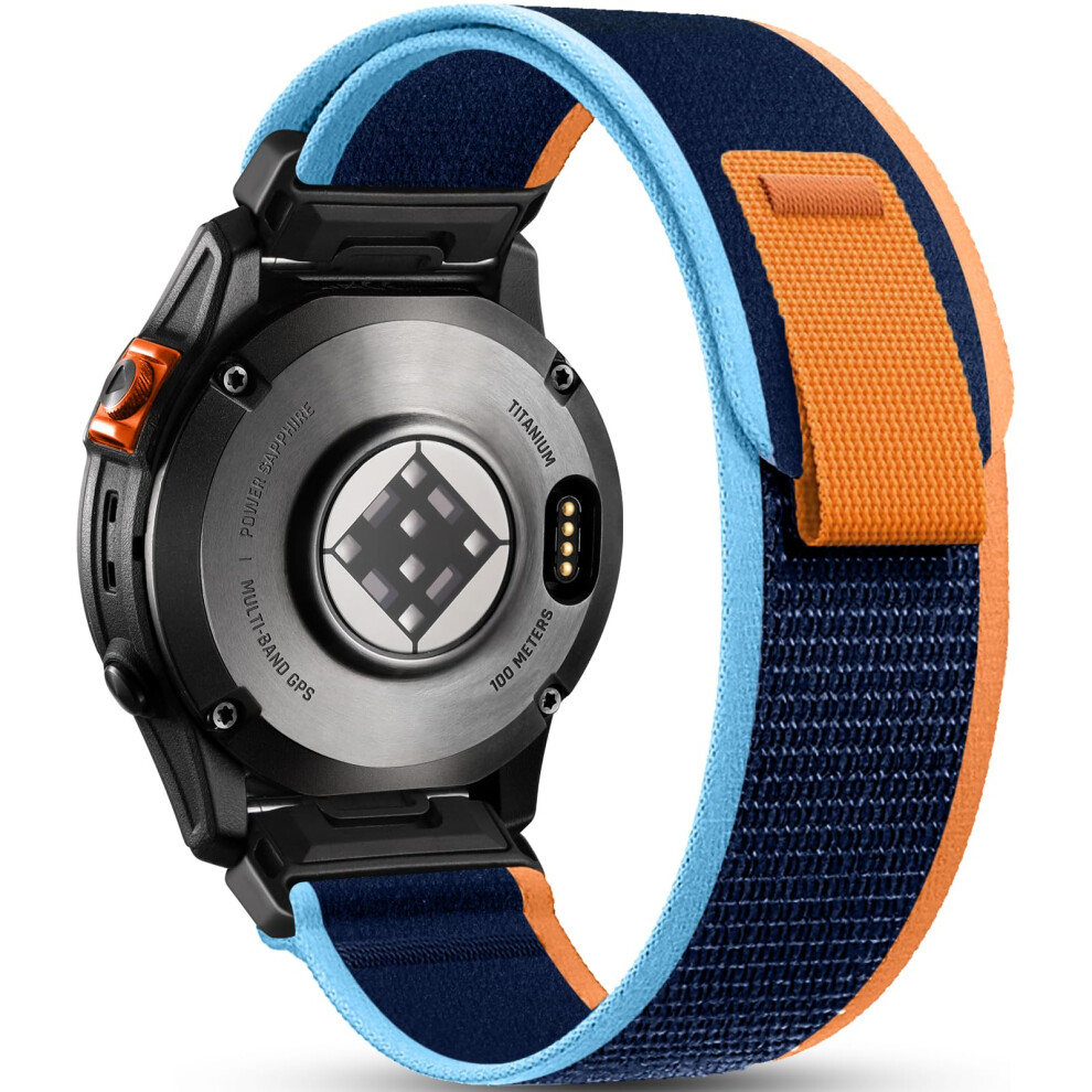 Easuny 26Mm Strap Compatible With Garmin Fenix 6X Pro Strap/Fenix 6X/Fenix 7X/Fenix 7X Pro/Fenix 8 51Mm/Fenix 5X/Plus, Quickfit Nylon Band For Fenix 5051224202249