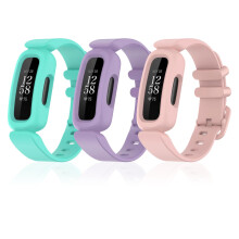 Watlikeup 3 Pcs Silicone Straps Compatible with Fitbit Ace 3 for Kids,Watch Straps Silicone Wristband Replacement Straps WatchStrap for Kids Fitbit
