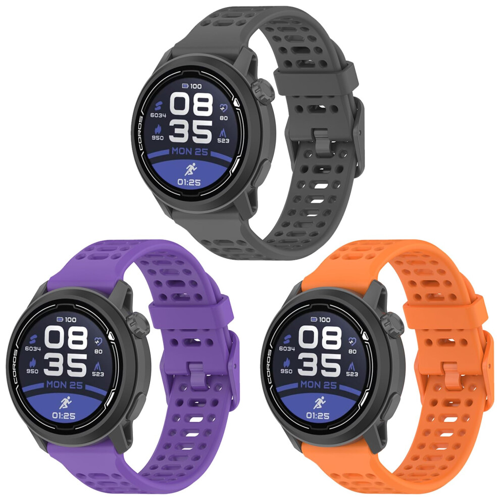 Sugarjar 20Mm Silikon Strap For Coros Pace 2/Apex 2/Apex 42Mm For Women And Men 5051224199150