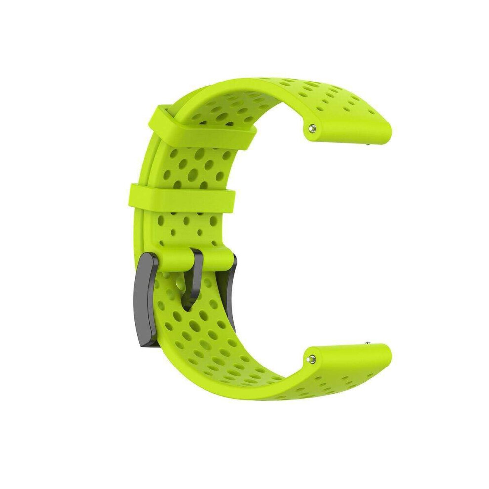 King Dong Kd Silicone Breathable Watch Band For Suunto 9 7 D5 Spartan Sport Wrist Hr, 24Mm Ventilated Replacement Strap (Green) Green 5051224203246