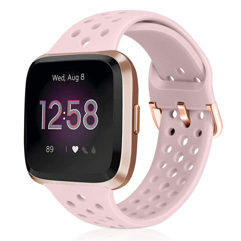Runostrich Sport Strap Compatible With Fitbit Versa 2/Fitbit Versa/Versa Lite/Se, Soft Silicone Band Replacement Breathable Wristband Accessories For 5051224204946