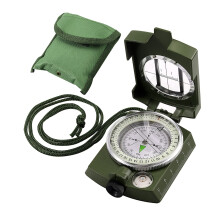 VINTEAM Waterproof and Shockproof Compass Hiking with Fluorescent Design, Adjustable Diopter Sighting Lens, Multi-functional Compass Navigation for