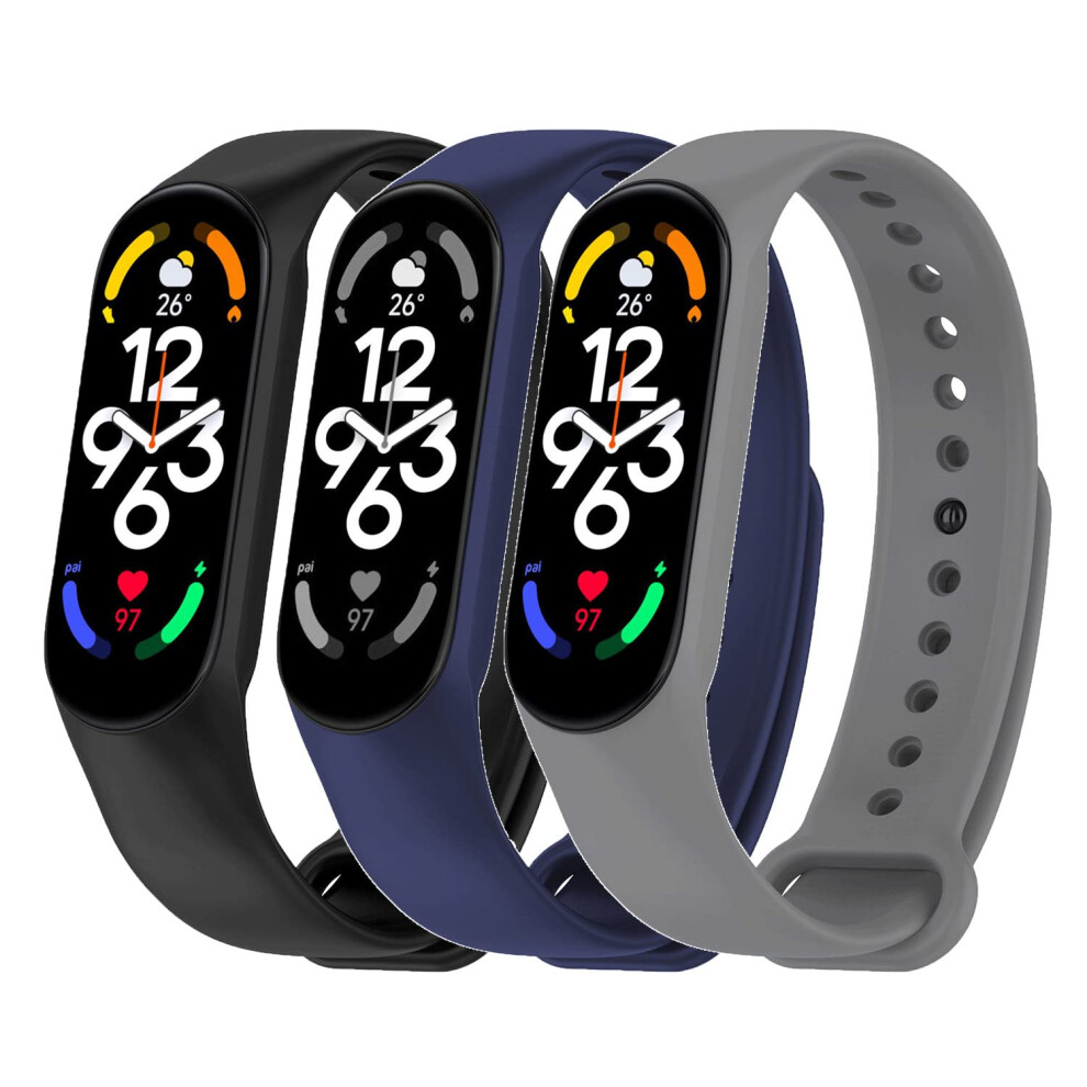 Baaletc Bands Compatible With Xiaomi Mi Band 7/Mi Band 6/Mi Band 5 Strap, Replacement Soft Sport Wristband Accessaries Straps Bracelets For Mi Fit 5051224205646