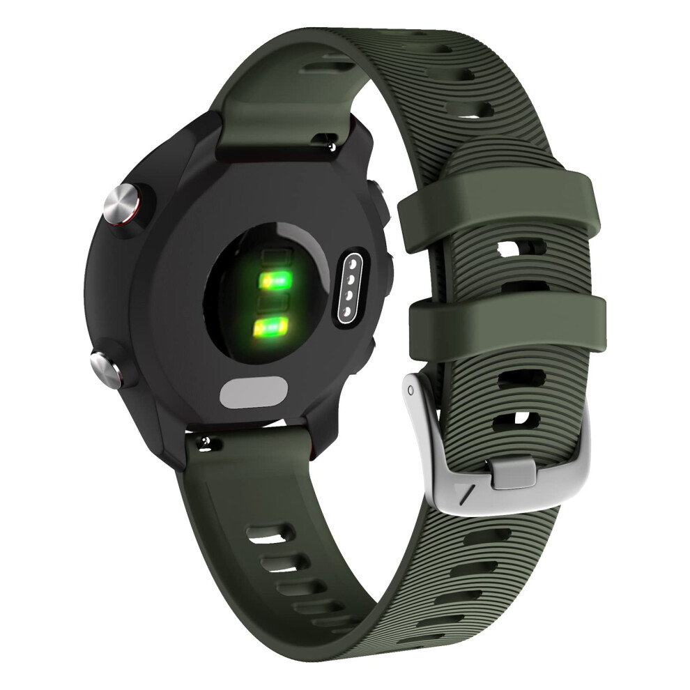 Strap For Garmin Forerunner 245/645 Music,20Mm Width Starp For Garmin Vivoactive 3/Vivoactive 3 Music (Army ) Green 5051224207534