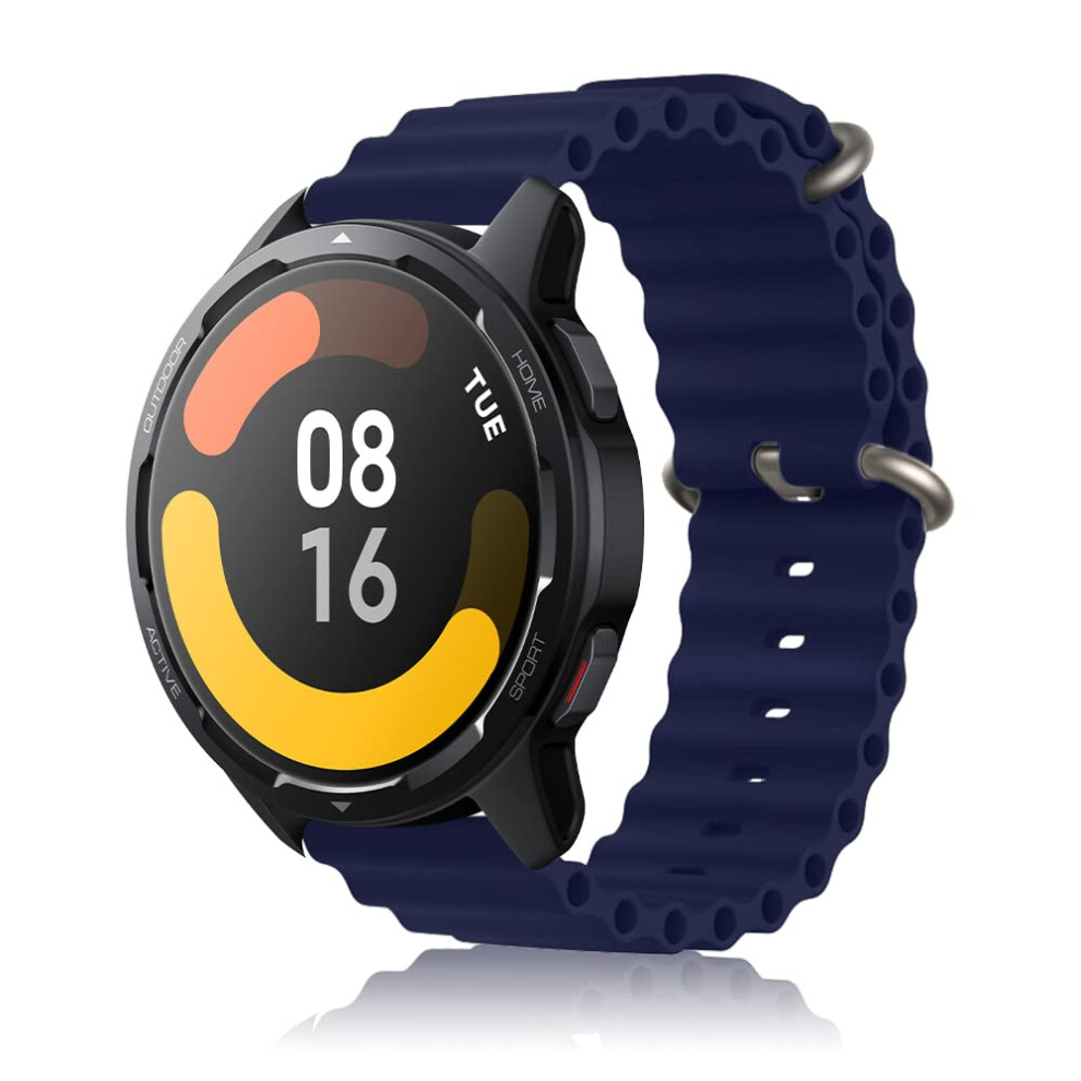 Niboow 22Mm Strap For Xiaomi Redmi Watch 5 Active/Redmi Watch 5 Lite/Watch 2 Pro/Watch S1, Sport Soft Silicone Watch Bands For Huawei Watch Gt 5 5051224205615