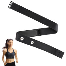 Hugwish Heart Rate Monitor Chest Strap Replacement Compatible with Polar H10 H9 H7, Garmin, Wahoo, Coospo, Magene, Bryton, Livlov, Adjustable 75 cm to