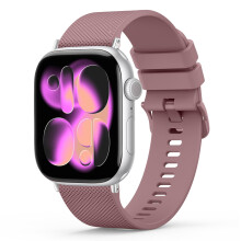 Strap for Apple Watch Strap 38mm 40mm 41mm 42mm 44mm 45mm 46mm 49mm, Silicone Sport Band for iWatch Series 10 9 8 7 6 5 4 3 2 1 SE, Women Men (Dusky