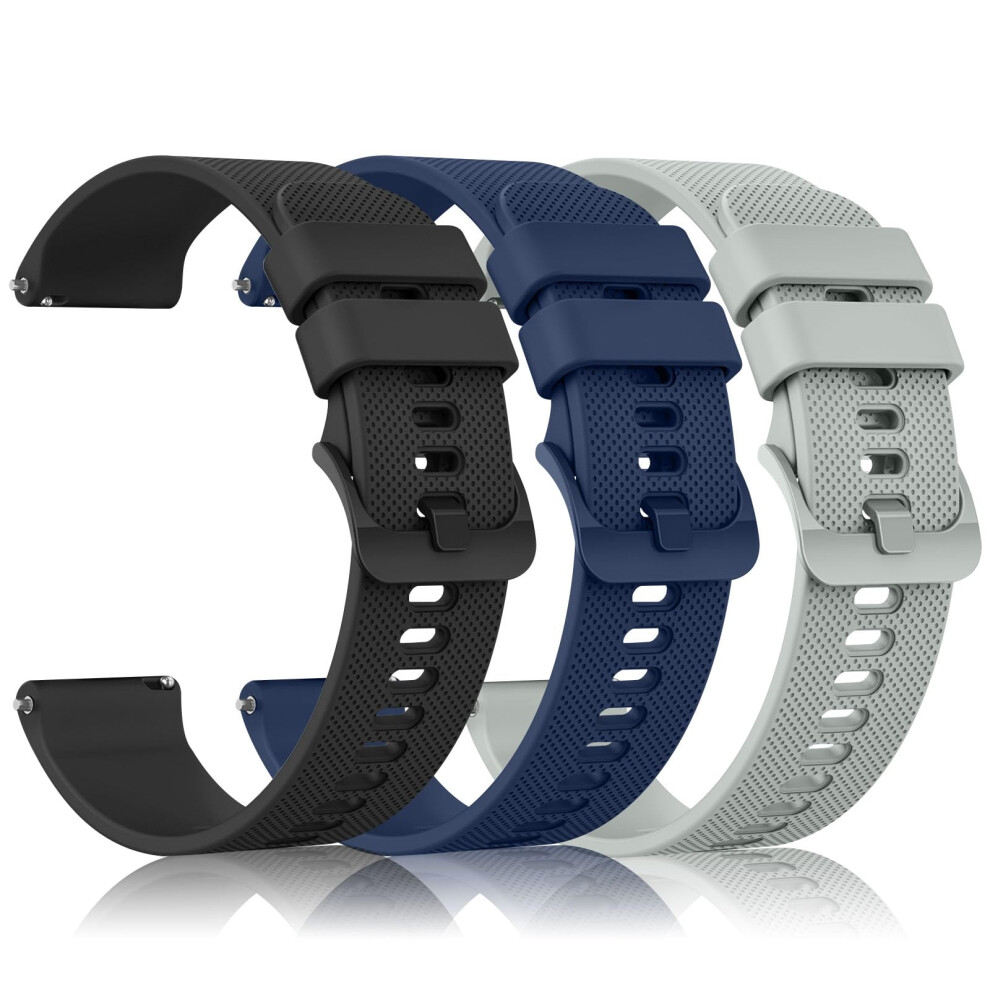 Gloryfit Smart Watch Straps For Gloryfit T80 T70 T60 T50 P99 P98 Smartwatch, [3-Pack] Quick Release Silicone Replacement Bands 3-Pack 01 5051224206681