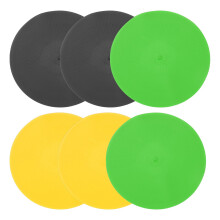 PATIKIL Spot Markers 9 Inch, 6 Pcs Non-Slip Floor Dots Agility Markers Flat Field Cones Poly Dots for Gym PE Speed Training Dance Soccer Basketball
