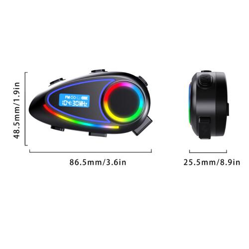 Kabelloses Bluetooth-Motorradhelm-Headset 800mAh, IP65, 10m 1