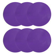 PATIKIL Spot Markers 12 Inch, 6 Pcs Non-Slip Floor Dots Agility Markers Flat Field Cones Poly Dots for Gym PE Speed Training Dance Soccer Basketball