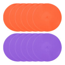 PATIKIL Spot Markers 9 Inch, 12 Pcs Non-Slip Floor Dots Agility Markers Flat Field Cones Poly Dots for Gym PE Speed Training Dance Soccer Basketball