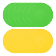 PATIKIL Spot Markers 9 Inch, 12 Pcs Non-Slip Floor Dots Agility Markers Flat Field Cones Poly Dots for Gym PE Speed Training Dance Soccer Basketball
