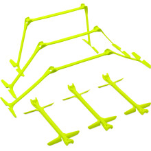 QUICKPLAY PRO Adjustable Height: 6", 9" + 12" The Original All-in-One Speed Hurdles (Set of 6) Speed Training Hurdles, Agility Hurdles