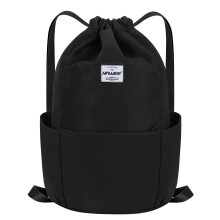 HAWEE Waterproof Drawstring Bags Backpack Large Gym Bag Drawstring Daypack Unisex for Women Men Daily Life Outdoor Casual Sport Yoga School Beach Swim