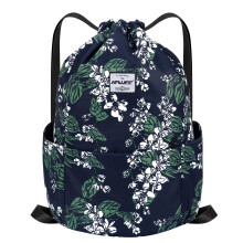 HAWEE Waterproof Drawstring Bags Backpack Large Gym Bag Drawstring Daypack Unisex for Women Men Daily Life Outdoor Casual Sport Yoga School Beach Swim