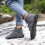 Women's Knee-High Snow Boots Grey Size 7.5 8
