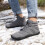 Women's Knee-High Snow Boots Grey Size 7.5 2