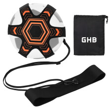 GHB Football Kick Trainer Solo Practice Training Aids with Adjustable Waist Belt, Football Control Skills Trainer Equipment Gifts for Boys Kids