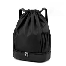 Richugui Unisex Drawstring Backpack, Waterproof Gym Bag, Large Oxford PE Pack, Students School Backpack, Durable Sports Ball Bag, with Shoe Bag