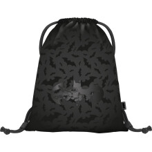 Baagl Gym Bag for Boys, Waterproof Shoe Bag for Children, School and Nursery Sports Bag, Sports Backpack, Gym Bag, Batman Black, 46 x 36 x 1 cm