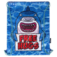Fringoo - Childrens Reversible Sequin Kids Drawstring Bags | Perfect for PE Kit Bag, Girls Swimming Bag, Boys Large Gym Bag Or School Backpack | Water