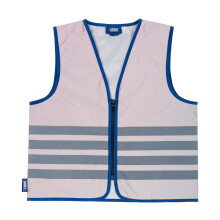 ABUS children's warning waistcoat Lumino Urban Vest Kids - fully reflective safety waistcoat for better visibility at night - with zip