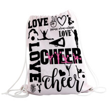 PXTIDY Cheer Bag Cheerleading Drawstring Bag Gifts for Cheerleading Lovers Cheerleader Gift Bag Cheer Stuff Cheer Team Gifts