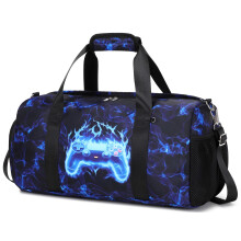 Sports Bag Kids Boys Travel Duffle Bags Weekender Bags Overnight Bag with Wet Pocket & Shoe Compartment