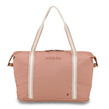 Joules Epwell Collection, Softside Foldable Packaway Duffle Bag for Overnight, Portable, Carry On, Expandable, One Size, Pink