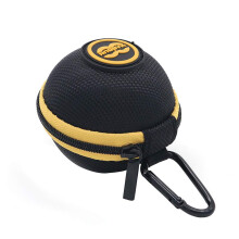 POFET Spherical Storage Bag Zip-Up Cue Ball Case,For Attaching Cue Balls,Pool Balls, Billiard Balls, Training Balls to Your Cue Ball Bag?Black?