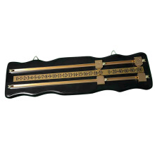 Yoiimiya Wall Mounted Billiards Scoreboard ? Snooker Score Board with Brass Sliders, Vintage Black & Wood Style ? Ideal for Home or Club