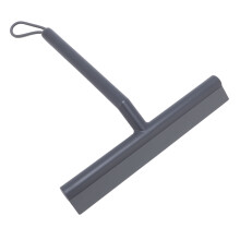 Grey TPE/PP Shower Squeegee with Hook & Rope, Glass & Mirror Cleaner