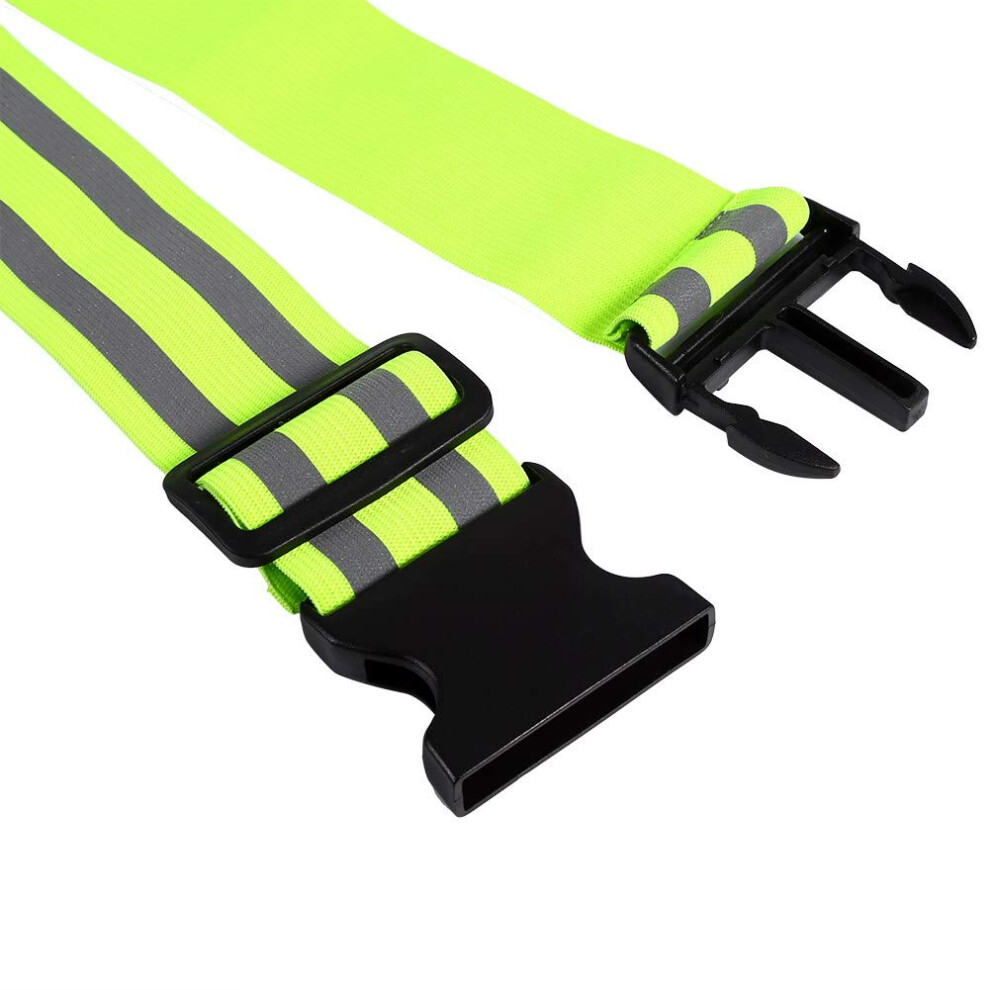 Dioche High Visibility Safety Sash Belt, Body Reflectors For Walking At Night, High Visibility Reflective Gear Adjustable Safety Belt Elastic For 5051224230549