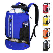 ONTYZZ Football Bag Drawstring Backpack with Shoes Compartment Sports Rucksack Waterproof with Dry-wet PE Bag for Volleyball Basketball Swimming Beach