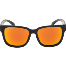 Cressi Bivi Sunglasses Black/Mirrored Lens Orange - Lightweight Polarised Unisex Sports Sunglasses use at Sea, Boating and Fishing, Frame TR90 Black,