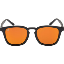 Cressi Riviera Sunglasses Black/Mirrored Lens Orange - Polarised Sports Sunglasses Men and Women use at Sea, Boating and Fishing, Frame, Frame TR90