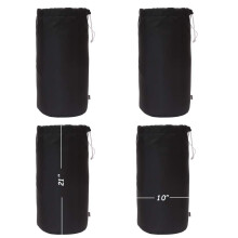 Augbunny Durable Drawstring Water Resistant Dust Flap Stuff Sack Bag 4-pack