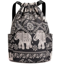 Veyarien Drawstring Gym Bags, Waterproof Swimming Bag Draw String Swim PE Bags for Kids, Large Travel Beach School Bag Sports Backpacks for Shopping