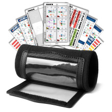1NMORE American Football Wristbands with Playbook System, Wrist Coach for Youth, 5on5 Flag American Football Wrist Bands with 43 Plays Stickers & 3